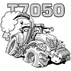 0846 NH T7050 gray