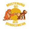 Bundeswehr monkeys mustering gift