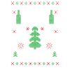 Drinking ugly cristmas sweater