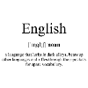English (English) Definition Dictionary