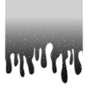 Melting Galaxy Space Slime black and white