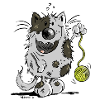 Mignon chat comique