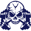 skull bodybuilding dumbbell