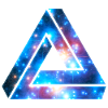 Penrose Tribar, triangle, universe, Galaxy,