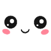 Happy, Kawaii, Augen, Manga Gesicht, Anime, Comic