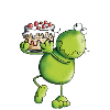 Birthday Frog - Cartoon - Comic