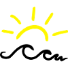 Sun and waves