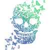 Butterfly skull