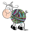 Coloured Sheep - Sheep - Comic - wool