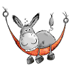Relaxing Donkey - Comic - Cartoon