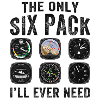 Pilots Six Pack Airplane Instruments
