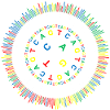 Sanger Codon Circle (dark background)