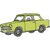 Trabi, Trabant (Bali green)