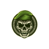 Soldatenschädel Soldat Kopf Armee Emblem