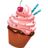 Desserts, Cakes, Muffins, Cherries