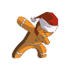 Gingerbread Man Dab Christmas