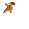 Gingerbread Man Dab Crew Christmas