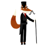 Sir Fox se promène