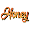 Honey honey flowing graffiti lettering