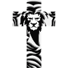 Cross lion lamb Jesus Christ