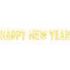 Bonne année - étoiles jaunes