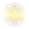 Sacred Geometry Yellow Tesseract