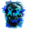 Blue Death (skull)