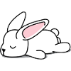 Lazy bunny