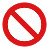 Prohibited traffic sign