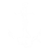 Maritimer Piraten Anker weiß