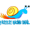 Fast racing snail, running snail