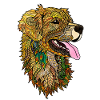 Golden Retriever Zentangle