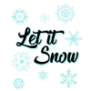 Snow shirt for women and kids - Let it snow