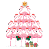 Christmas Tree Flamingo