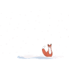 Renard dans la neige