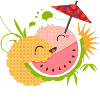 frecher Kawaii Cocktail mit Schirmchen