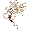 Filigree grain ears, baker, bakery