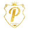 p shield gold