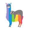 Gay Pride Alpaca Sloth