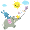 KiKANiNCHEN Reitet Auf Elefant