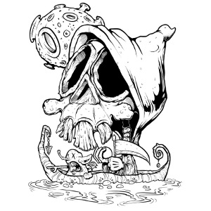 Sensenmann und sein kleiner Freund