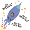 Astronaut in Rakete
