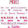 merci crèche puéricultrice auxiliaire éducatrice