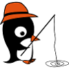 Pingouin à la pêche