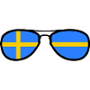Lunettes - Drapeau Suède