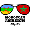 Drapeau Amazigh Maroc - lunettes