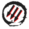 ANTIFA SYMBOL ARROWS LEFT