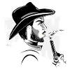 Cowboy Western Bandit Symbol Comic Wild