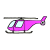 Pink helicopter, helicopter