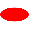 Background oval red